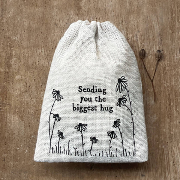 East of India Biggest Hug Small Drawstring Bag