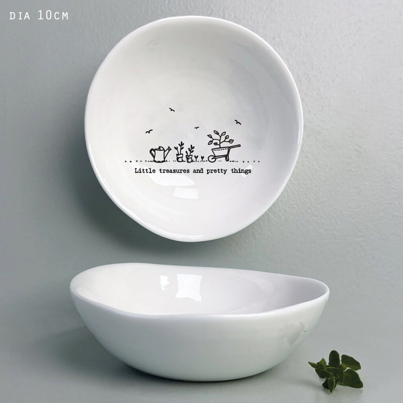 East of India Medium Ceramic Wobbly Bowl - Little Treasures
