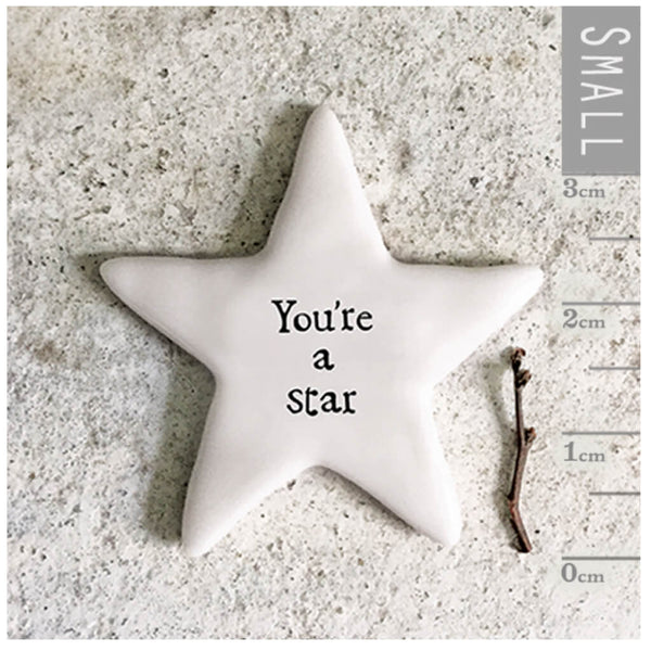 East of India Tiny Star Token - You're A Star
