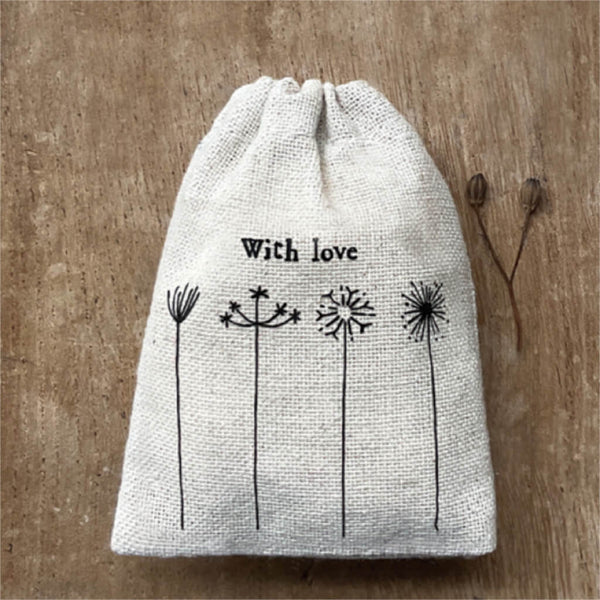 East of India With Love Small Drawstring Bag