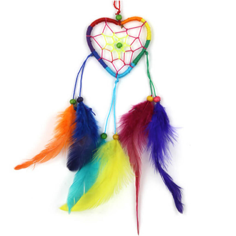 Rainbow Heart Dreamcatcher