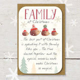 Family At Christmas Keepsake Card