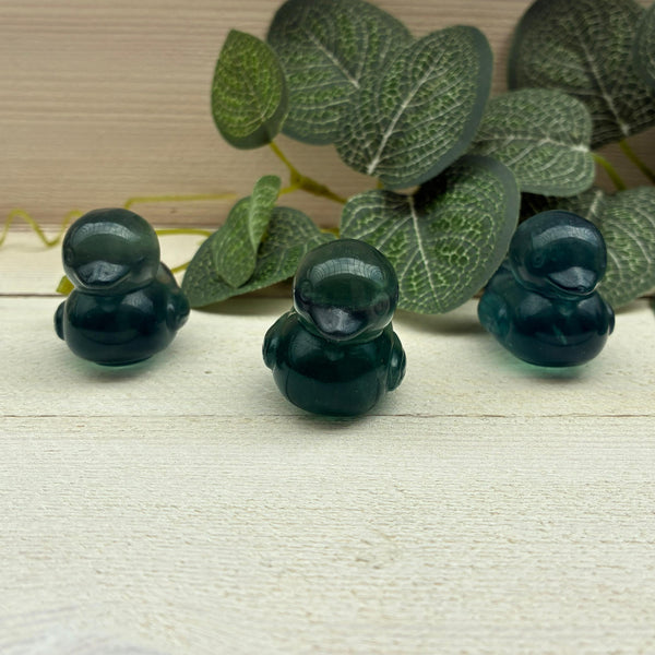 Fluorite Duck Carving