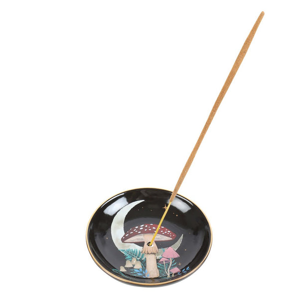 Forest Mushroom Round Incense Holder