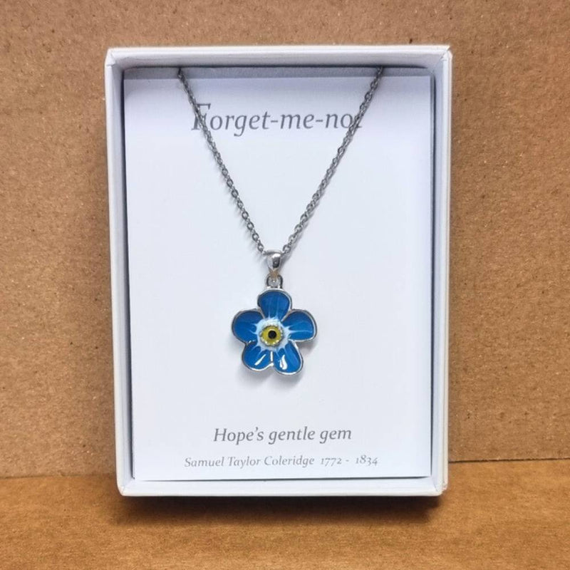 Forget Me Not Pendant Necklace