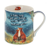 Fox Under The Moon 'Little Hug' Boxed Mug