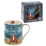 Fox Under The Moon 'Little Hug' Boxed Mug