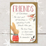 Friends At Christmas Keepsake Card