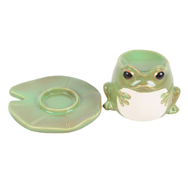 Frog On Lily Pad Oil Burner
