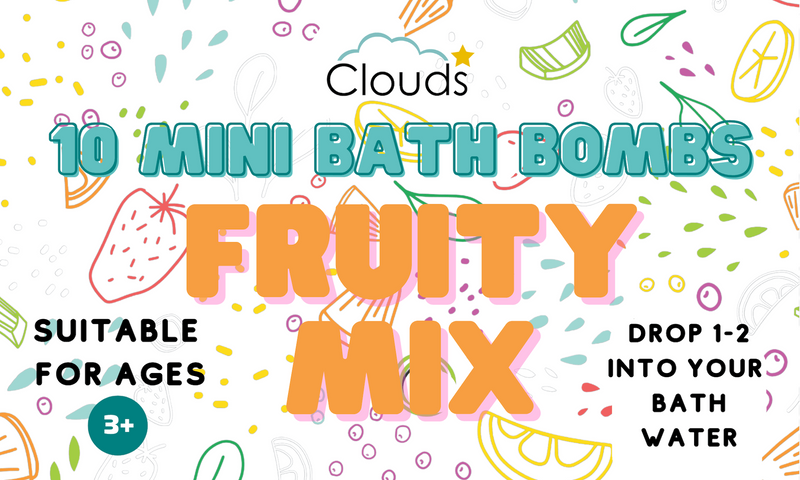 10 Fruity Mini Bath Bombs