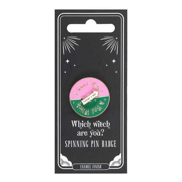 Which Witch Are You Spinning Pin Badge