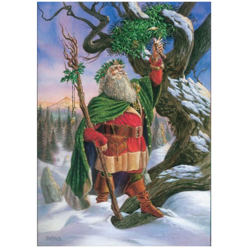 Gathering The Mistletoe Yule Card