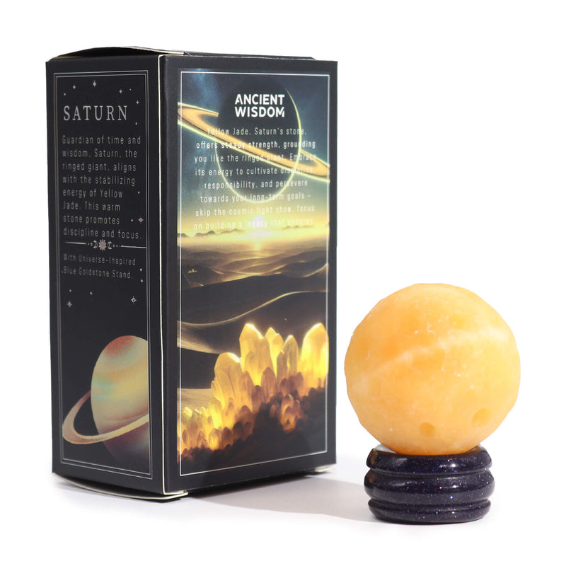 Gemstone Planet - Yellow Jade | Saturn