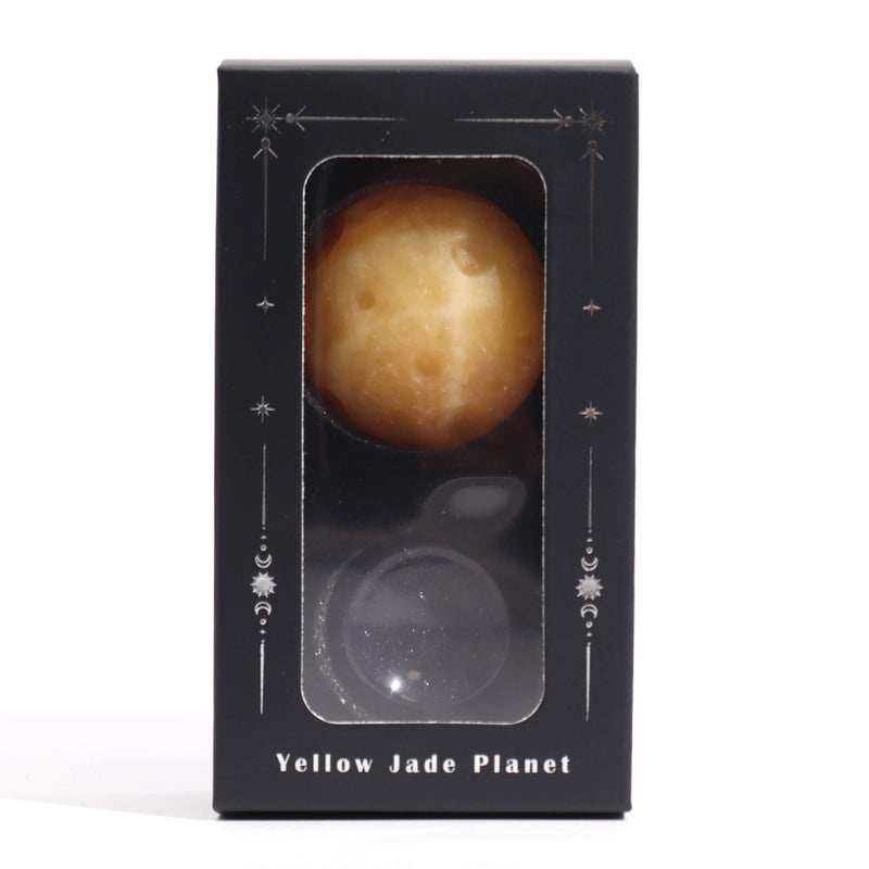 Gemstone Planet - Yellow Jade | Saturn