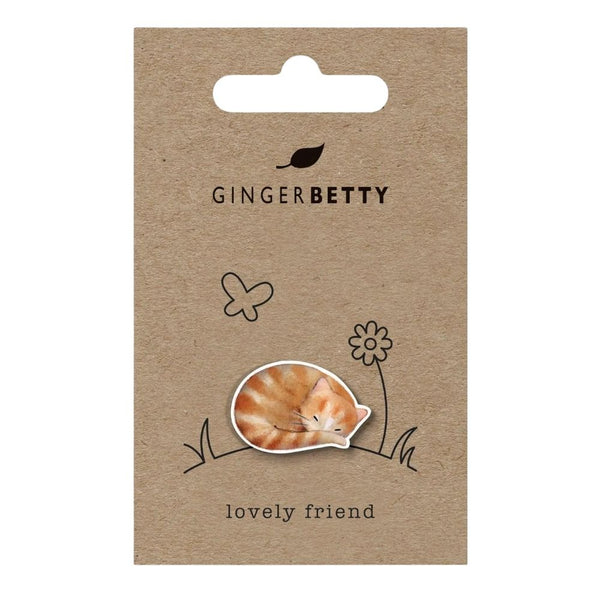 Ginger Cat Pin Badge