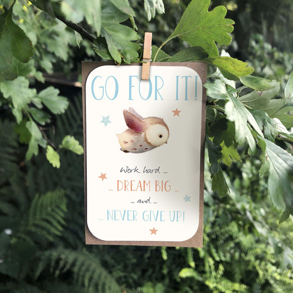 Go For It Keepsake Card