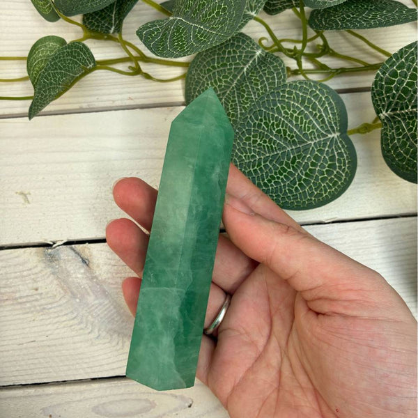 Green Fluorite Polished Point 115mm
