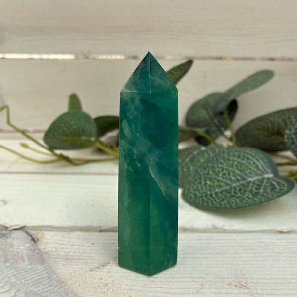 Green Fluorite Polished Point 80mm