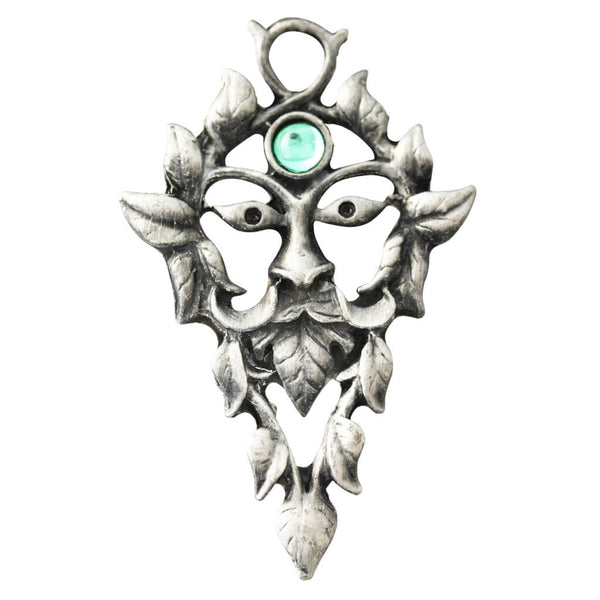 The Green Man Greenwood Pendant