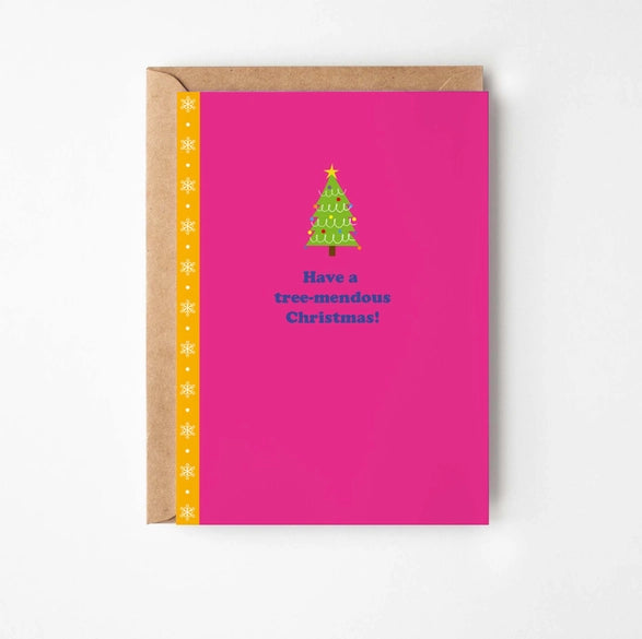 Tree-Mendous Christmas Greeting Card