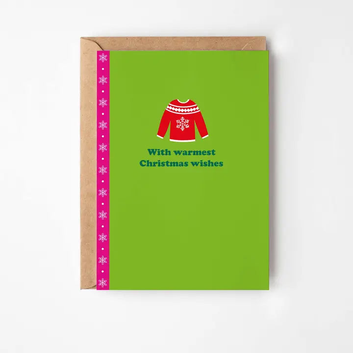 With Warmest Wishes Christmas Greeting Card