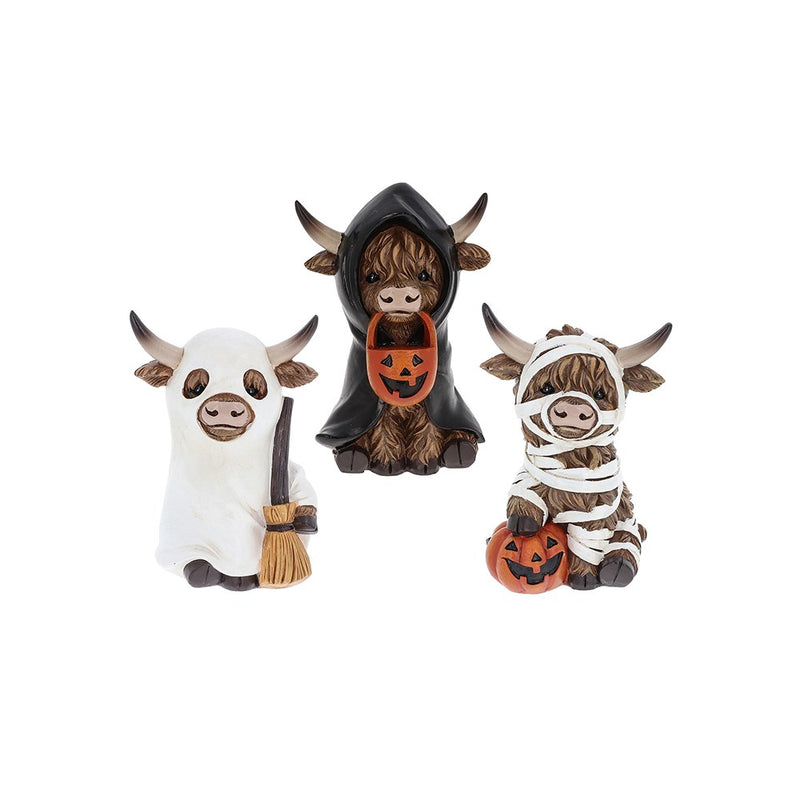 Highland Coos / Cows Fancy Dress Trick or Treat Ornament