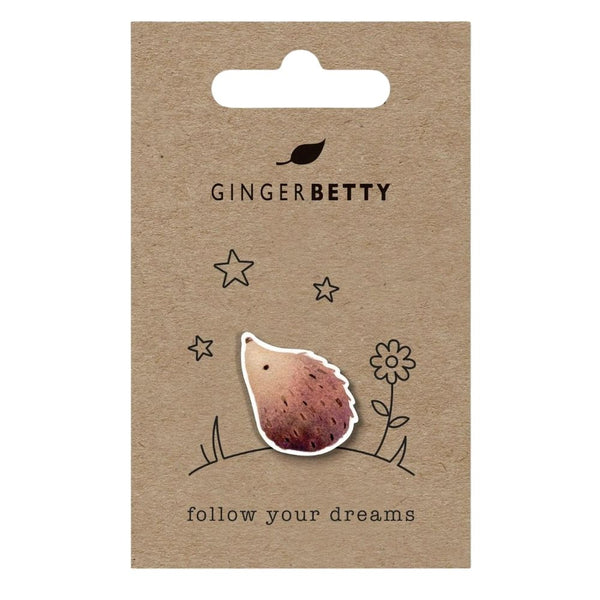 Hedgehog Dreams Pin Badge