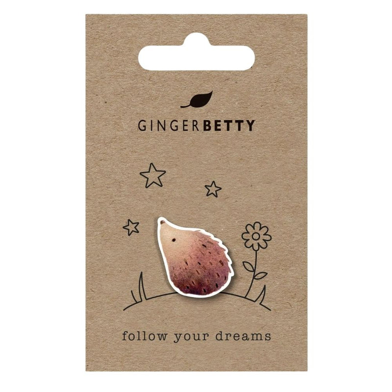 Hedgehog Dreams Pin Badge