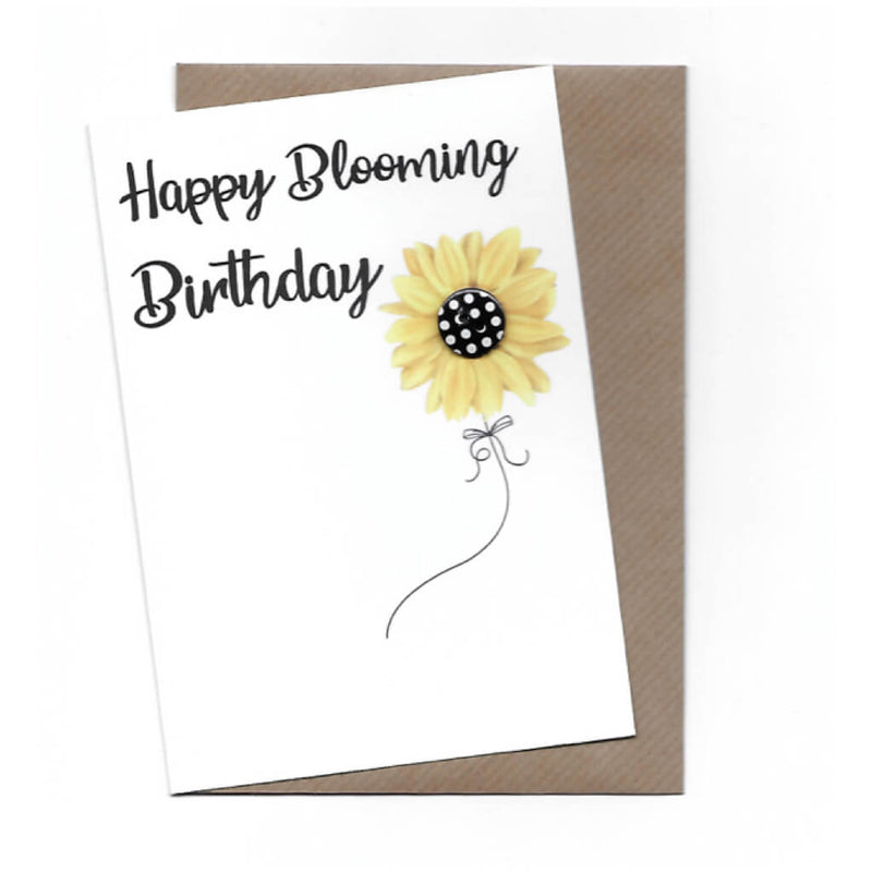 Hello Sweetie Happy Blooming Birthday Sunflower Greetings Card