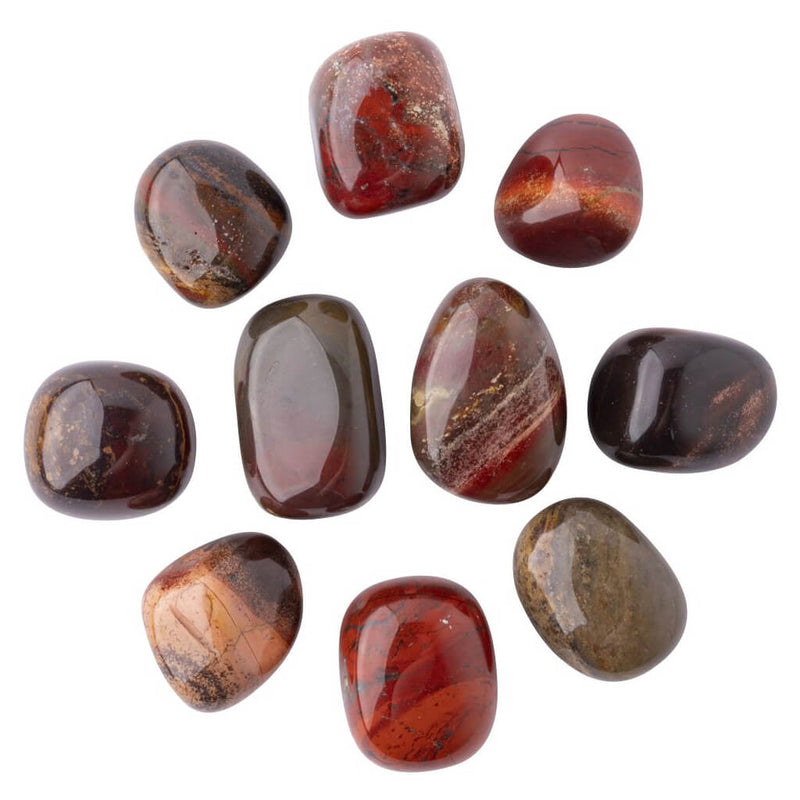 Hematite Red Jasper Tumblestone Clouds - Main Image