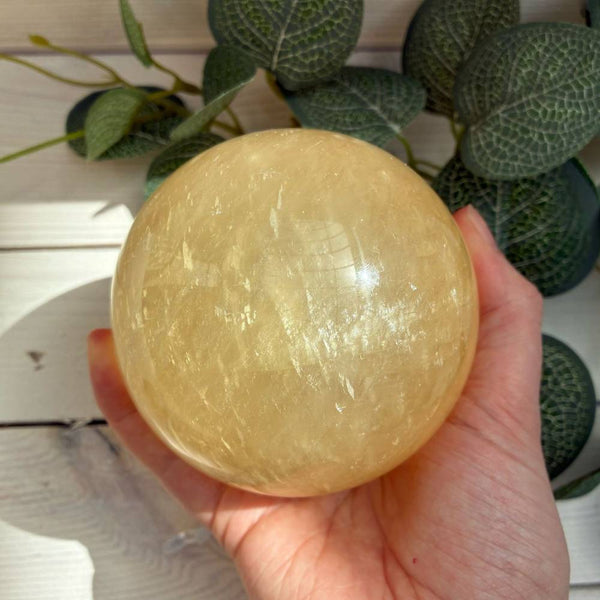Honey Calcite Sphere - 8.5cm