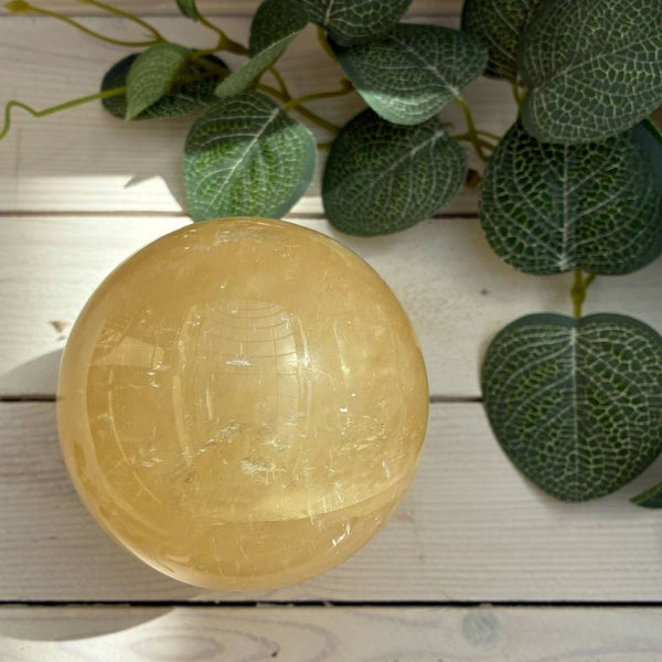 Honey Calcite Sphere - 8.5cm