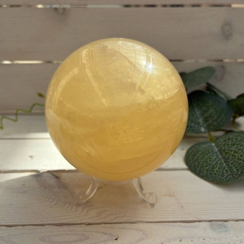 Honey Calcite Sphere - 8.5cm