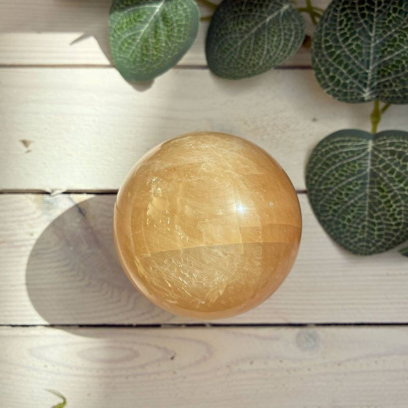 Honey Calcite Sphere - 6.5cm
