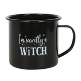 I'm Secretly a Witch Enamel Mug