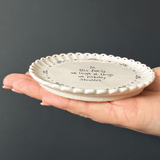 East of India Scallop Coaster - In This Family We Laugh