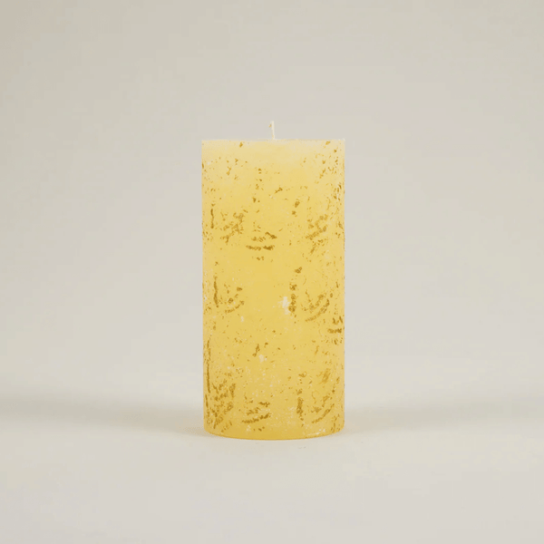 Inspiritus Gold Marbled Pillar Candle