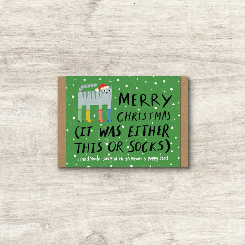 It Was Either This Or Socks Christmas Soap