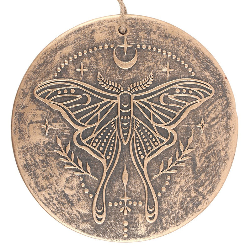 Luna Moth Hanging Terracotta Plaque