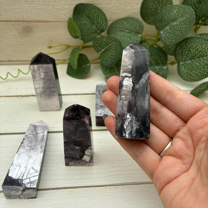 Lepidolite Mica Standing Point