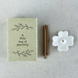 Little Box of Positivity Incense Holder in Matchbox