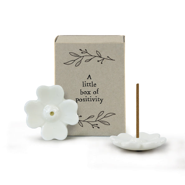 Little Box of Positivity Incense Holder in Matchbox
