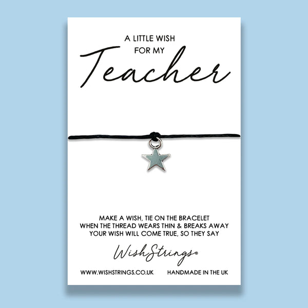 Little Wish For My Teacher WishStrings Bracelet