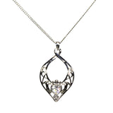 Long Claddagh Pendant Necklace