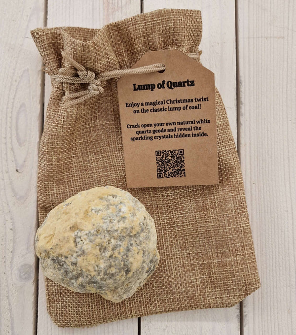 Large White Unbroken Quartz Geode