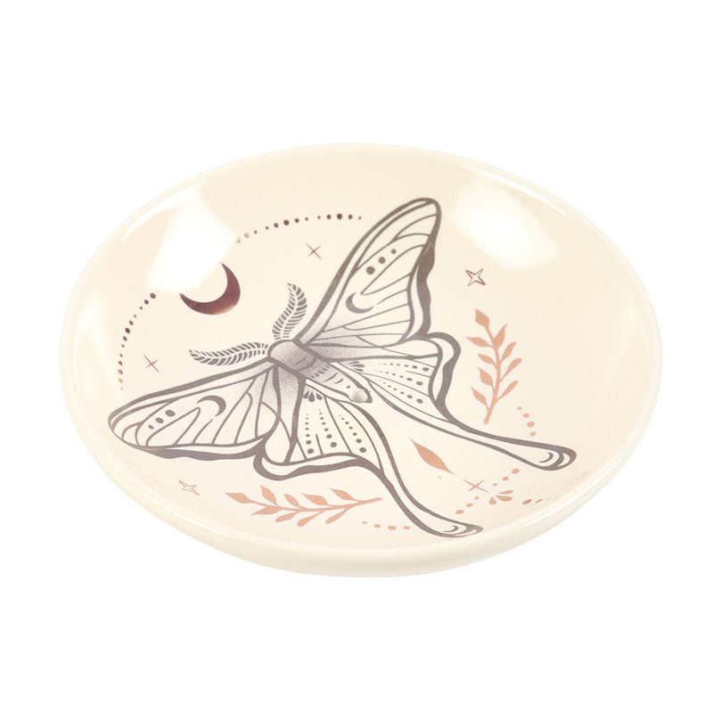 Luna Moth Round Incense Holder