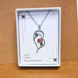 Enchanted Heart Mackintosh Pendant Necklace