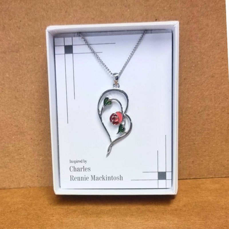 Enchanted Heart Mackintosh Pendant Necklace