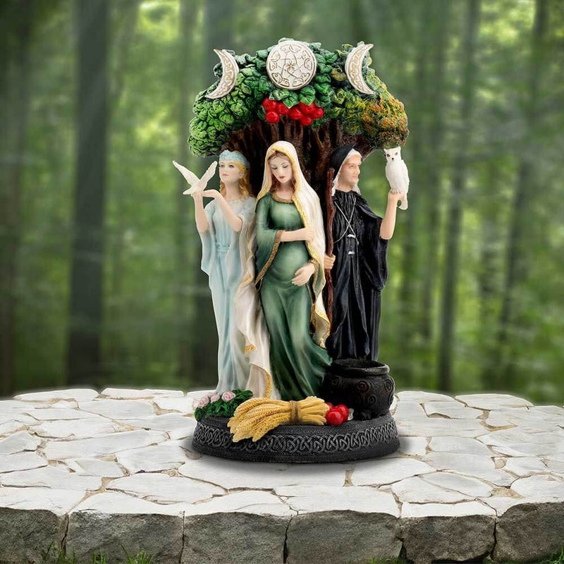 Maiden, Mother, Crone Painted Figurine