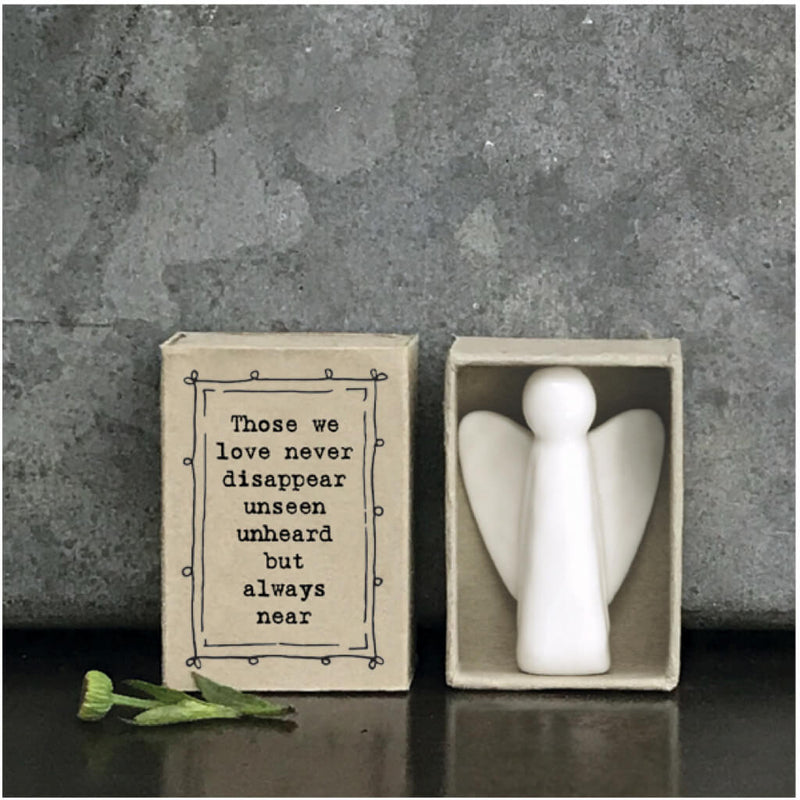 East of India Matchbox Porcelain Angel - Those We Love